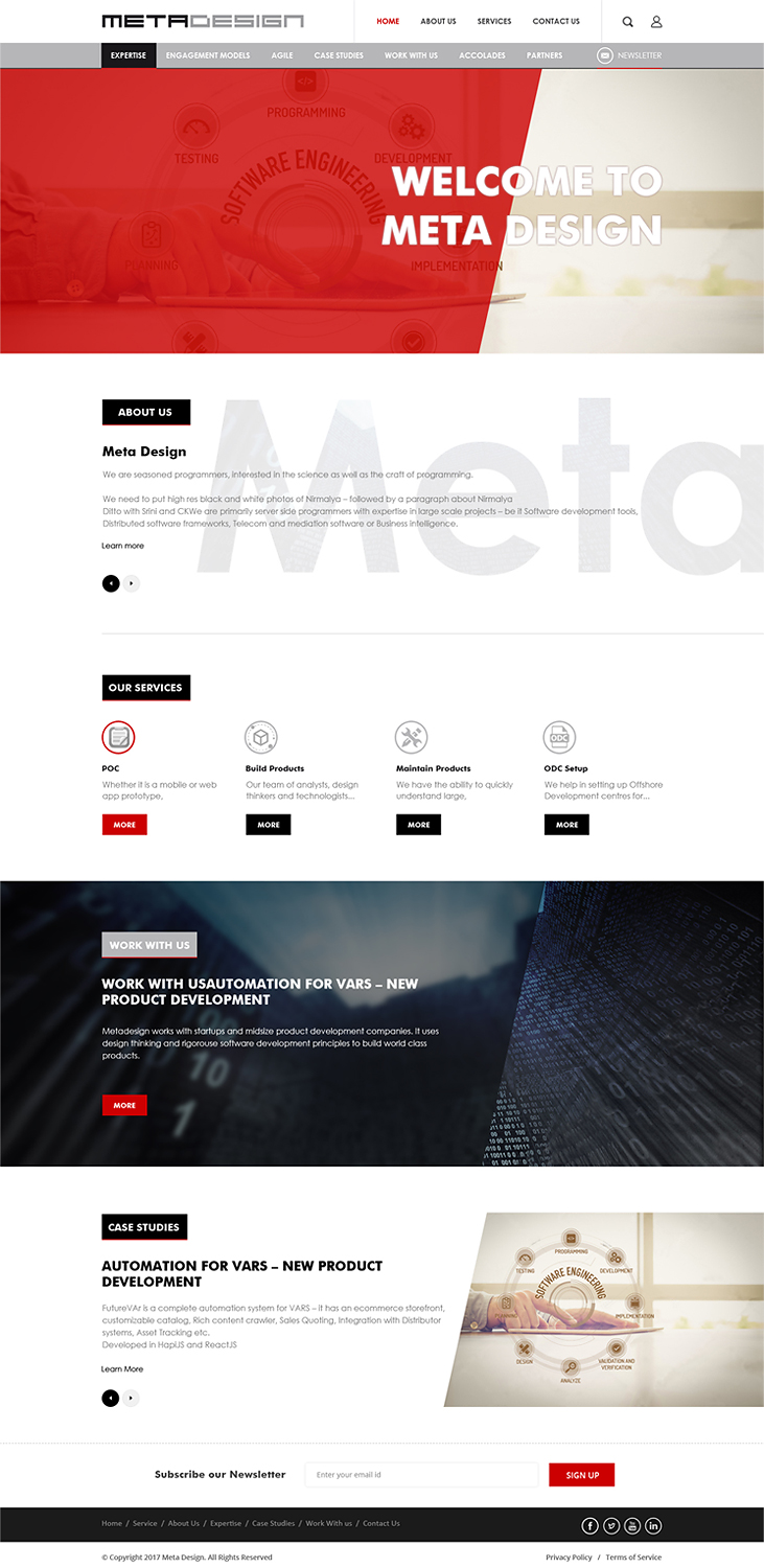 Web Design par PiXthemes pour MetaDesign Software | Design #16696685
