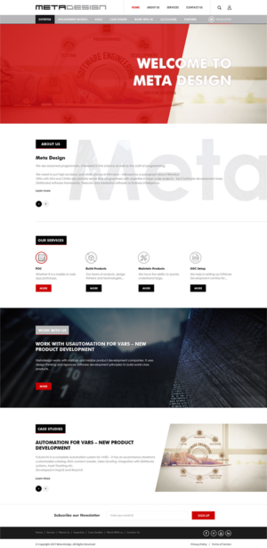 Web Design par PiXthemes pour MetaDesign Software | Design : #16696685