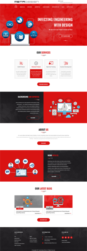 Web Design par PiXthemes pour MetaDesign Software | Design : #16696826