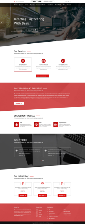 Web Design par PiXthemes pour MetaDesign Software | Design : #16696943