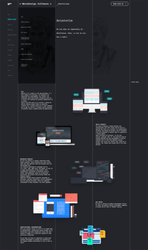 Web Design par insert name here pour MetaDesign Software | Design : #16608551