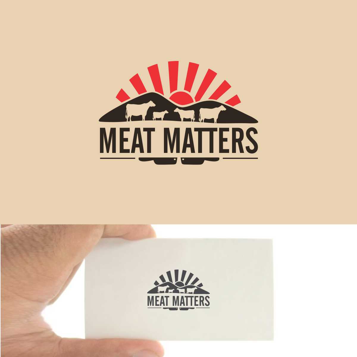 Logo-Design von e-graphics für Meat Matters | Design: #16564093