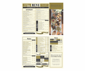 catering menu design