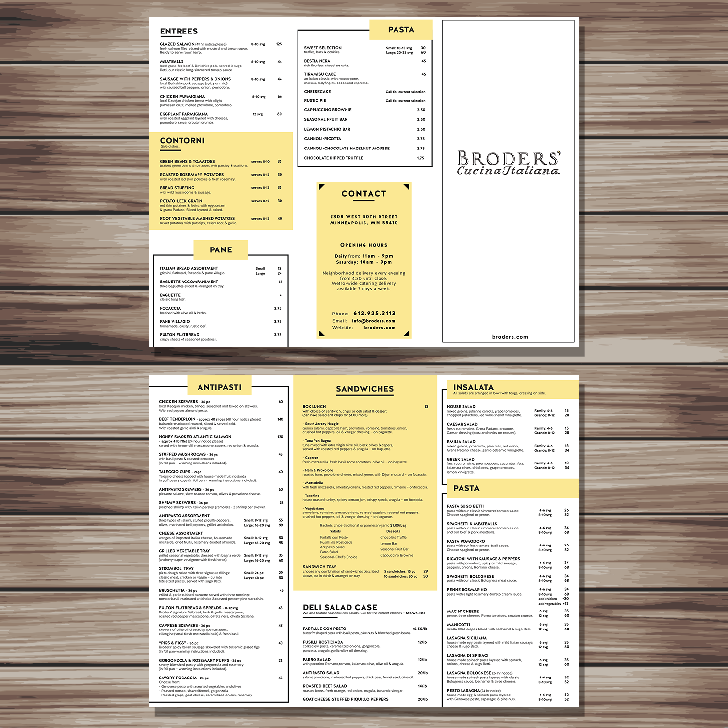 Design de Menu par YNS PRODUCTION pour Broders' Cucina Italiana | Design #16563956