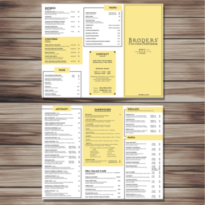 Menu Design by YNS PRODUCTION for Broders' Cucina Italiana | Design: #16563976