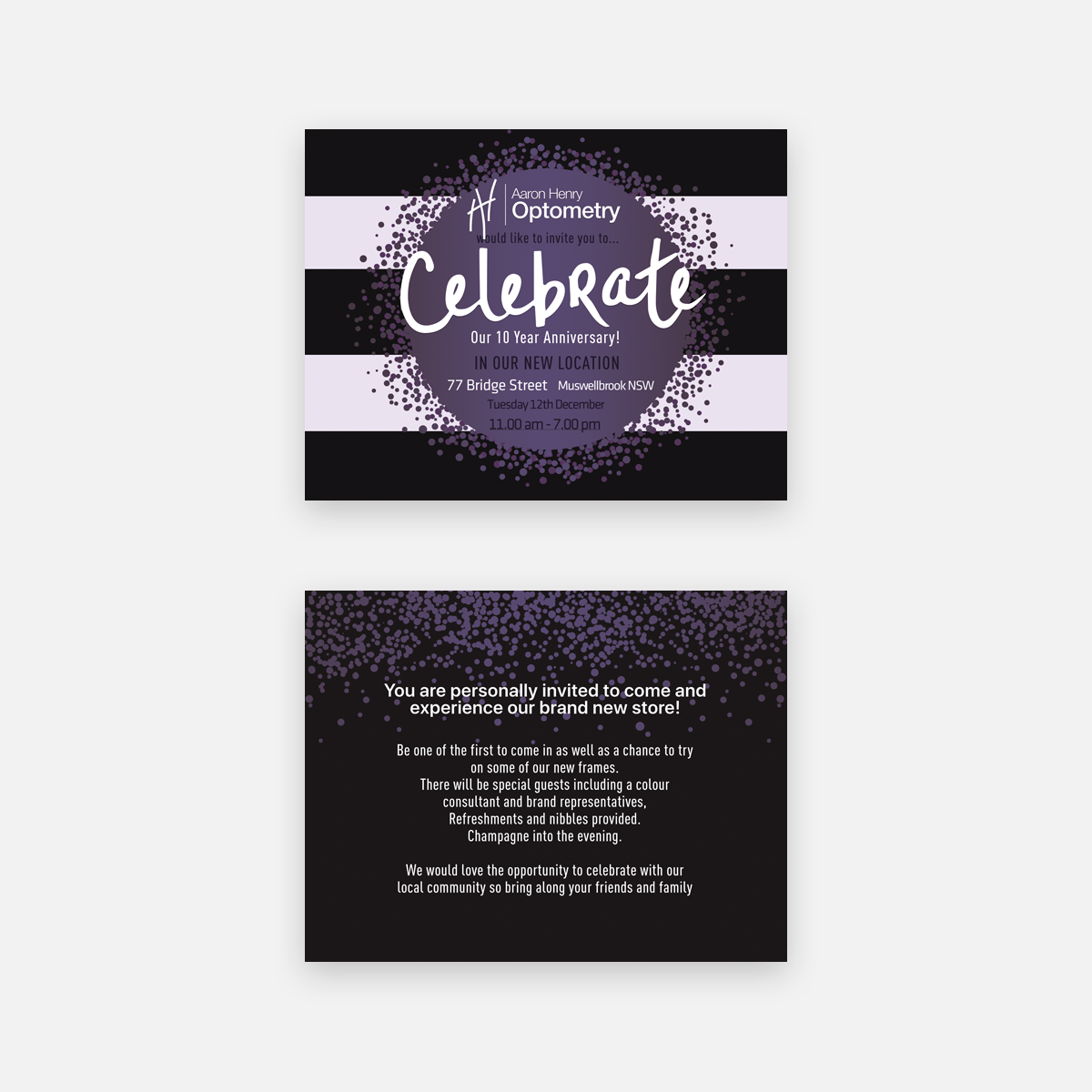 Einladungs-Design von mxv.design für Aaron Henry Optometry  | Design #16585052