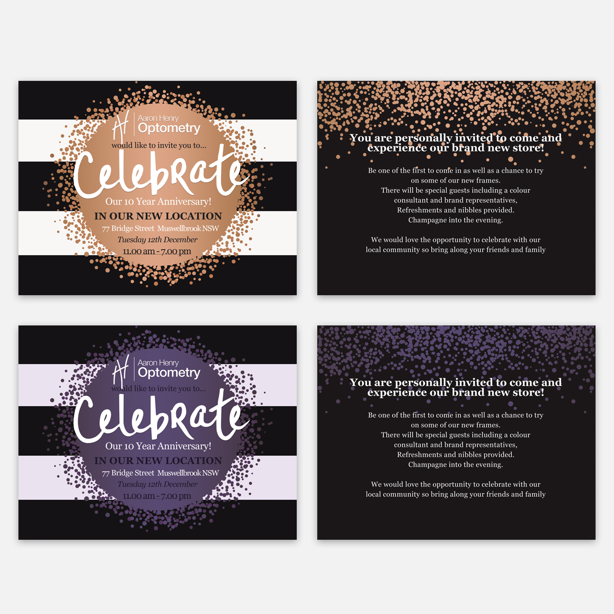 Invitation Design by mxv.design for Aaron Henry Optometry  | Design #16585155