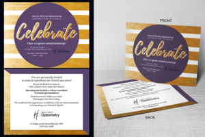 Invitation Design by EA5Designs for Aaron Henry Optometry  | Design: #16526272