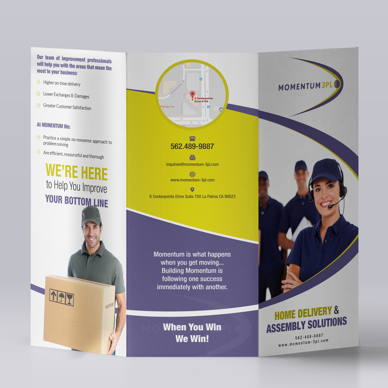 Brochure Design by debdesign for Momentum 3PL | Design #16547906