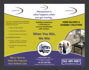 Design de Brochure par Deziners Zone pour Momentum 3PL | Design : #16544340