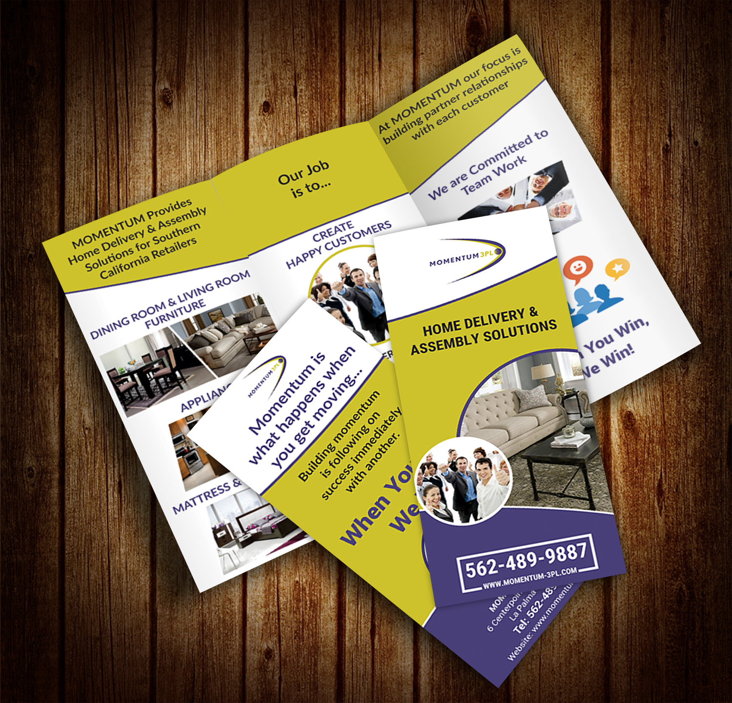 Brochure Design by Deziners Zone for Momentum 3PL | Design #16544342