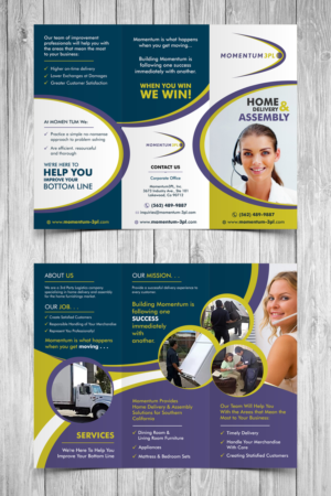 Brochure Design by ecorokerz for Momentum 3PL | Design #16545632