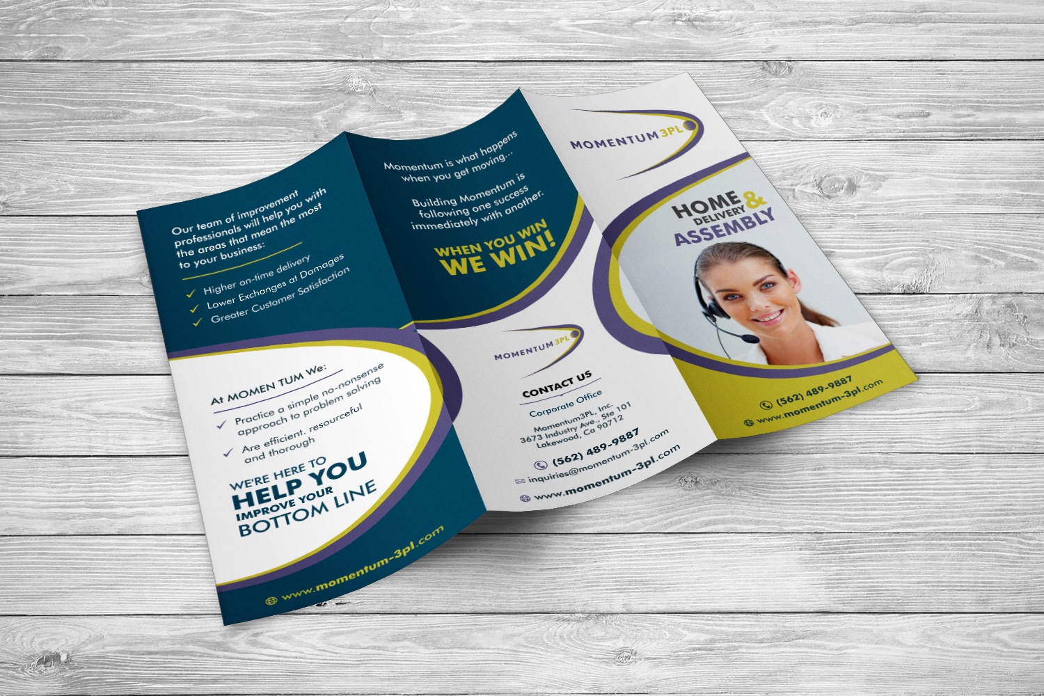 Brochure Design by ecorokerz for Momentum 3PL | Design #16545636