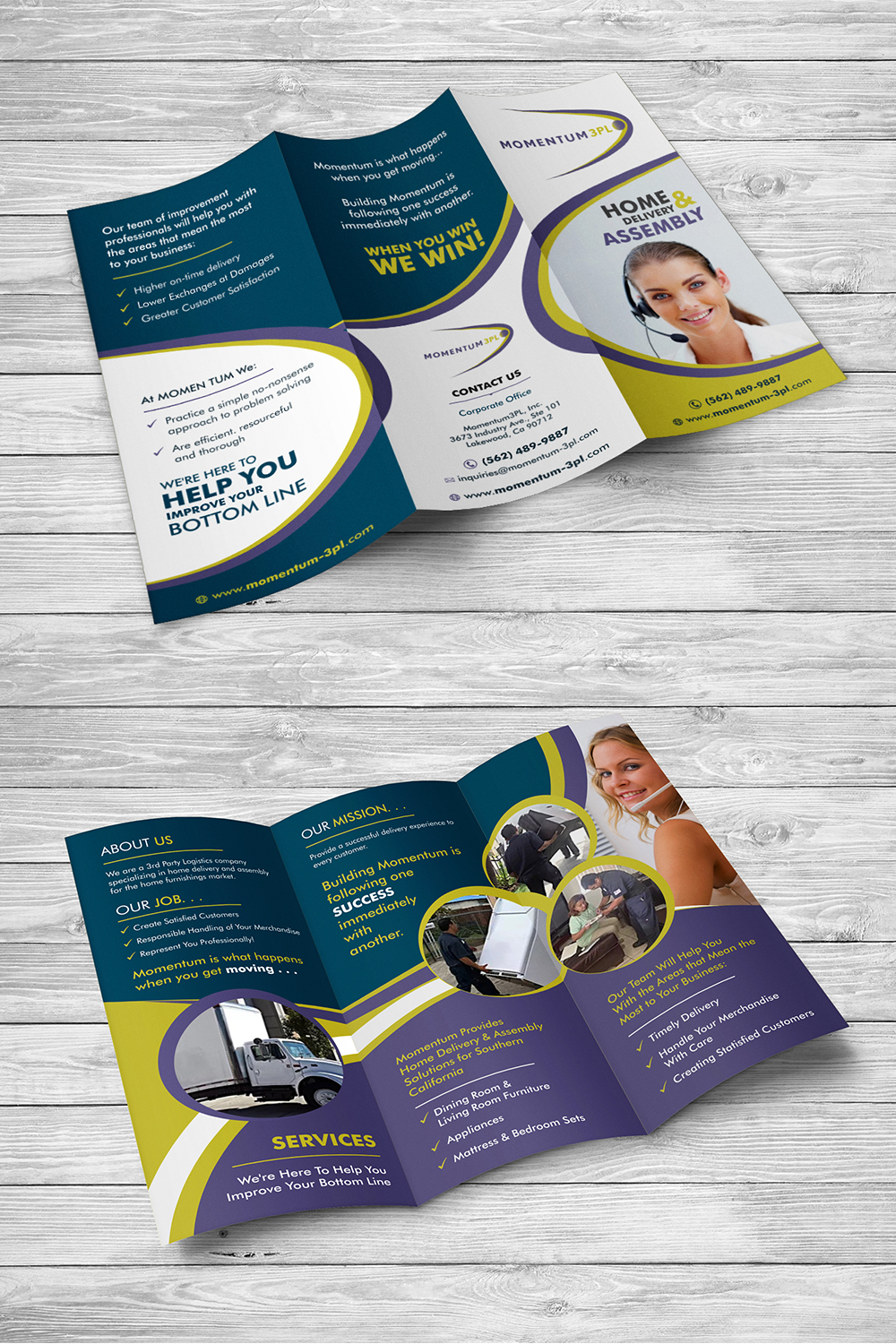 Brochure Design by ecorokerz for Momentum 3PL | Design #16545638