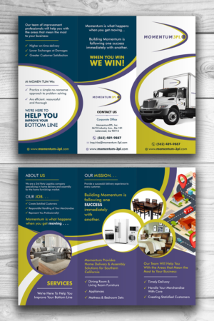 Sales brochure to promote delivery services  | Brochure Design by ecorokerz