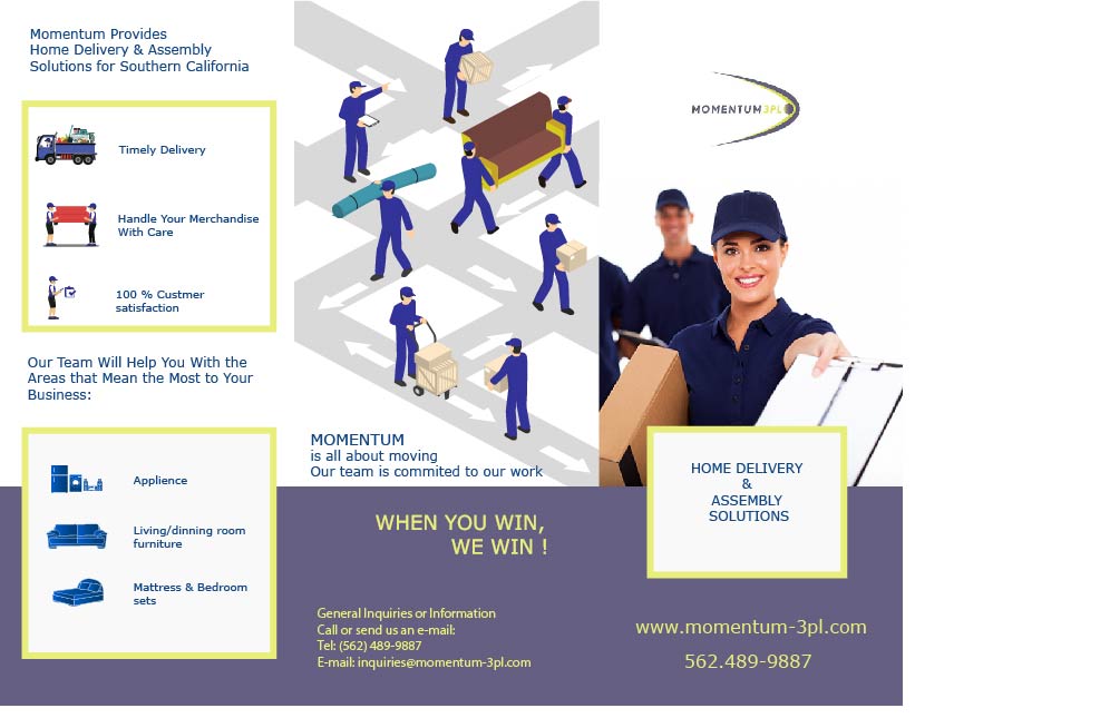 Design de Brochure par Ankita sinhal pour Momentum 3PL | Design #16567057