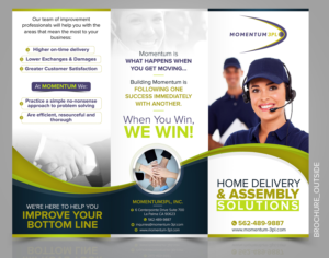 Sales brochure to promote delivery services  | Brochure Design by SAI DESIGNS