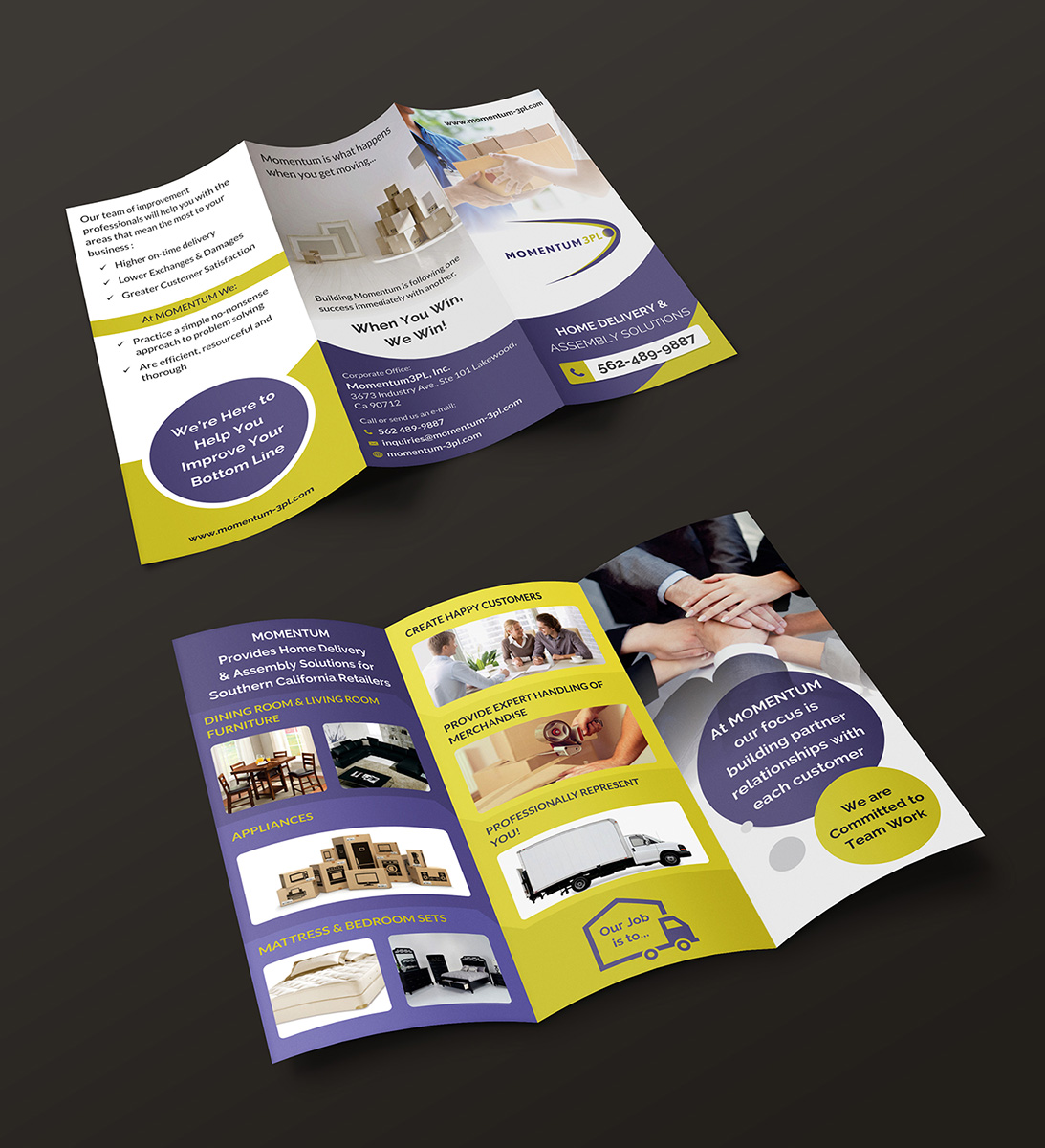 Brochure Design by GARREY for Momentum 3PL | Design #16553872