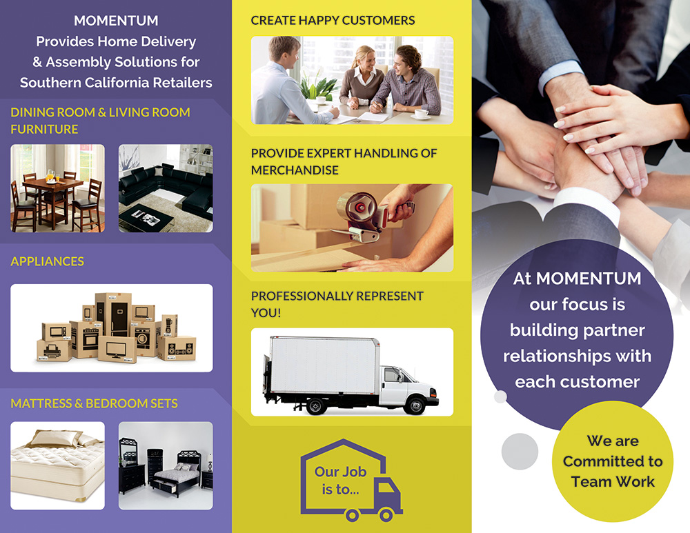 Design de Brochure par GARREY pour Momentum 3PL | Design #16553879