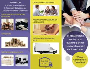 Design de Brochure par GARREY pour Momentum 3PL | Design : #16553879