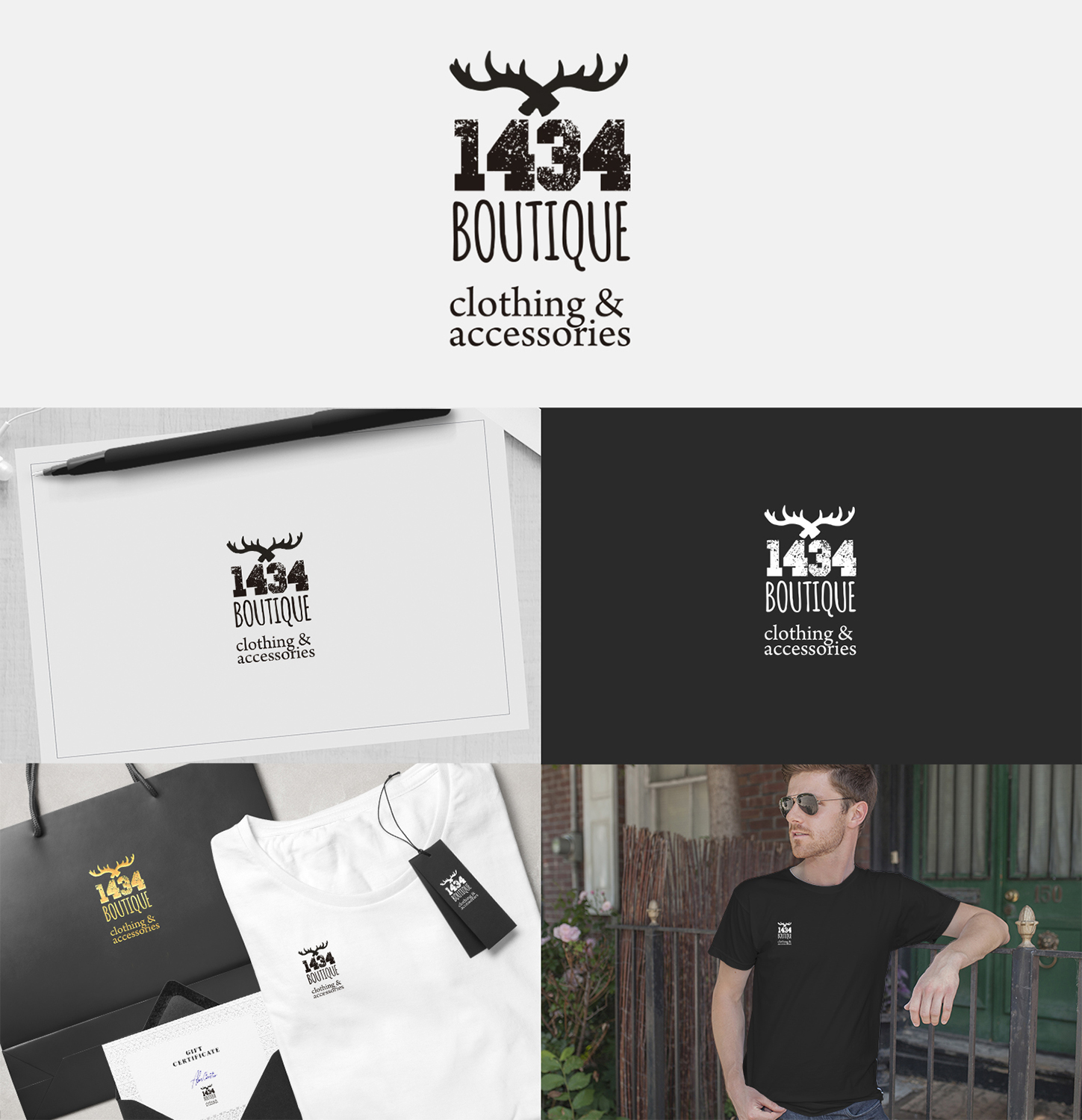 Logo Design by rafaeldsgn for 1434 Boutique | Design #16543581