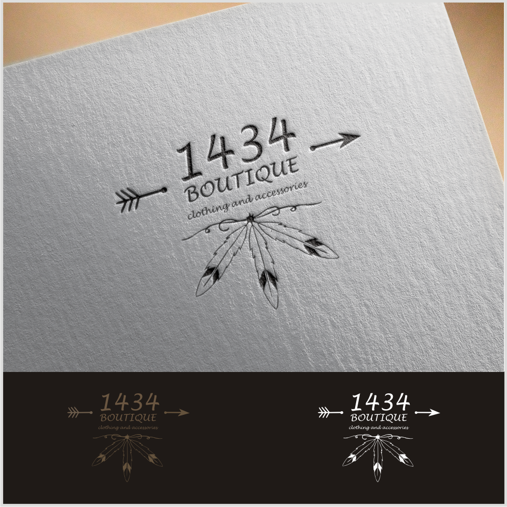 Logo Design by YOHANE$ for 1434 Boutique | Design #16555396