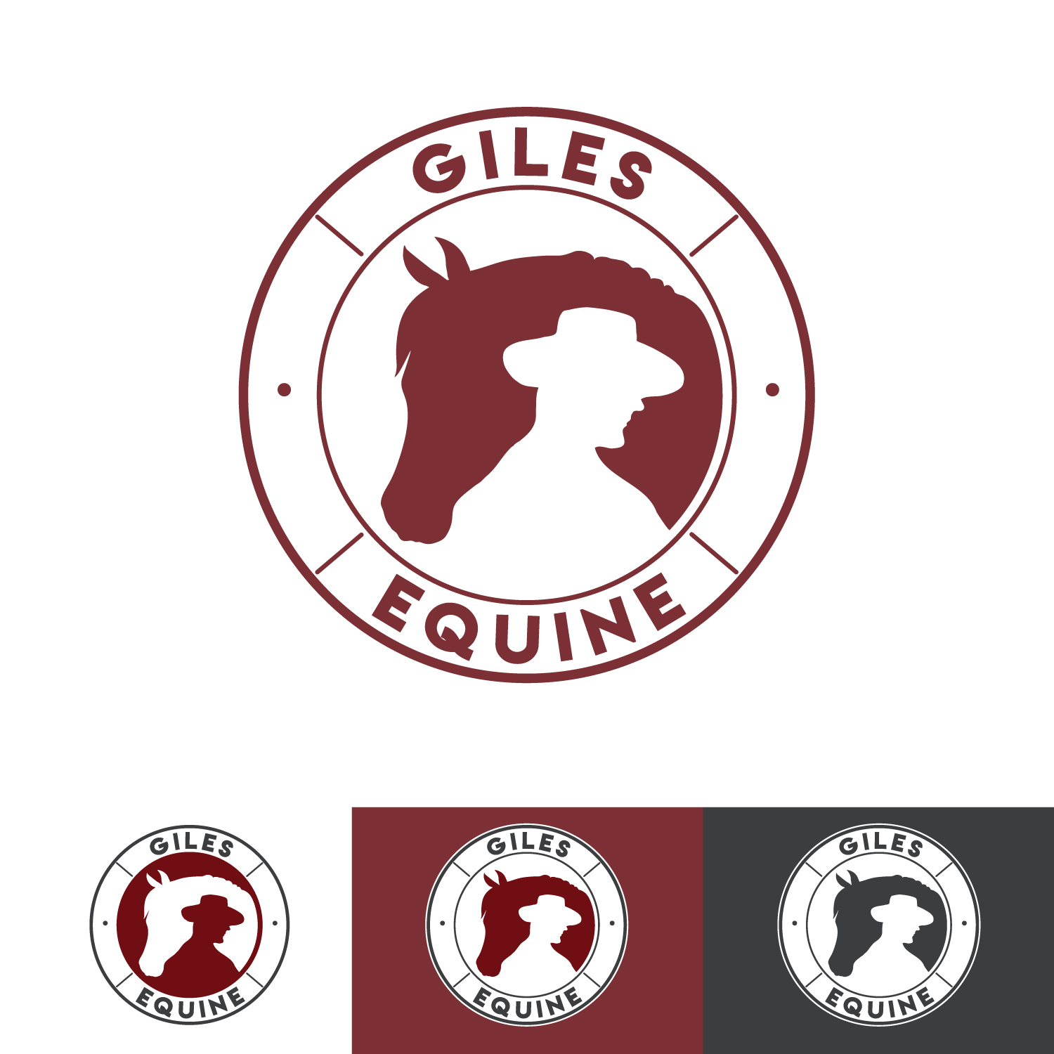 Logo Design by NeoGDesign for Giles Equine | Design #16707125