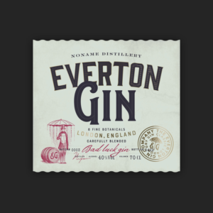 Label Design by Oveja Quiroga for The Handmade Gin Company | Design: #16574430
