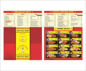 Menu Design by Cut and Glue for 49th Street Rally | Design: #16549031