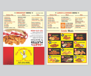 Menu Design by Cut and Glue for 49th Street Rally | Design: #16554497