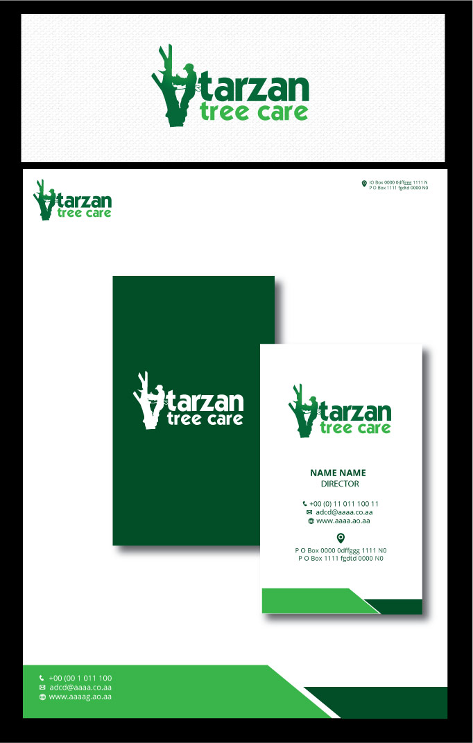 Logo Design by zebronicgraphic for Tarzan tree care  | Design #16547849