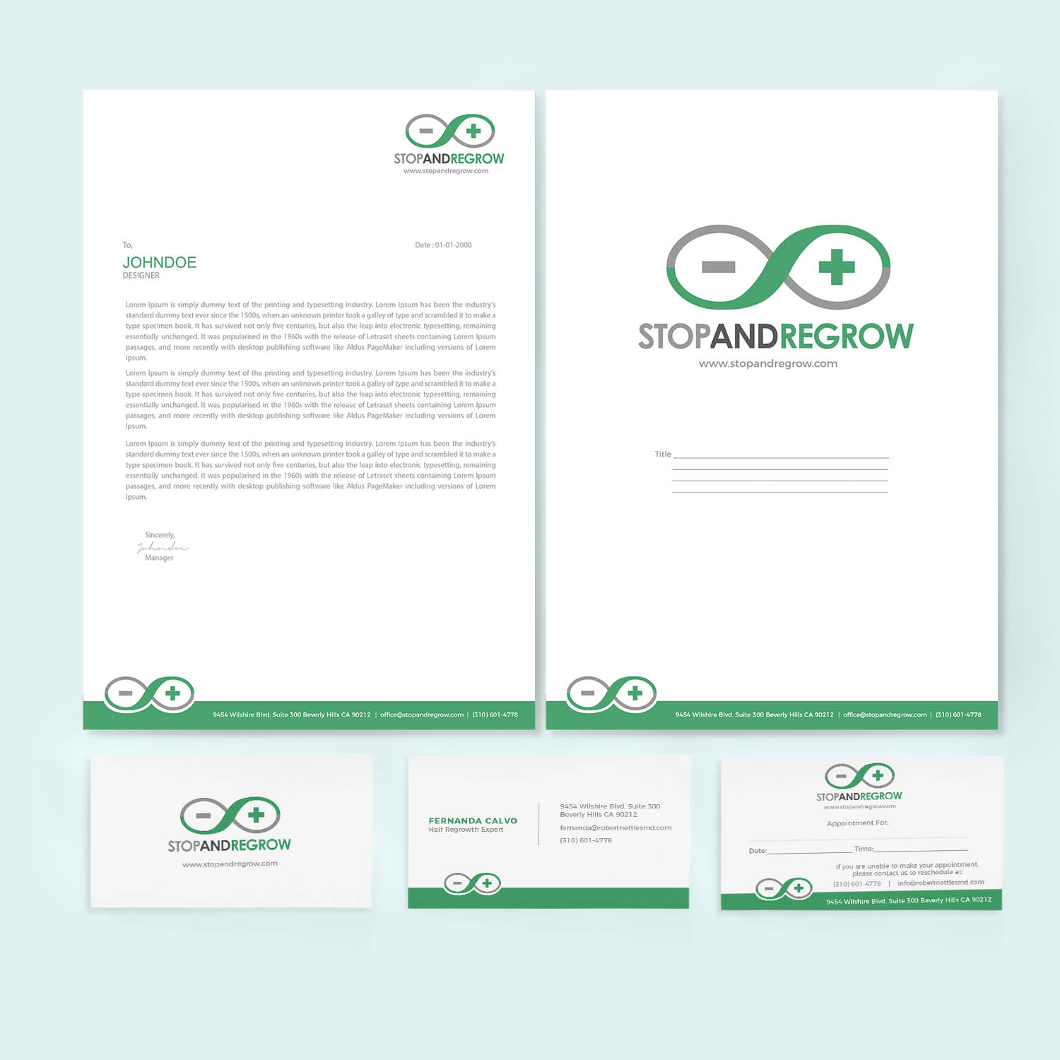 Design de Papeterie par Brandcrate pour Stop and reGrow | Design #16546132