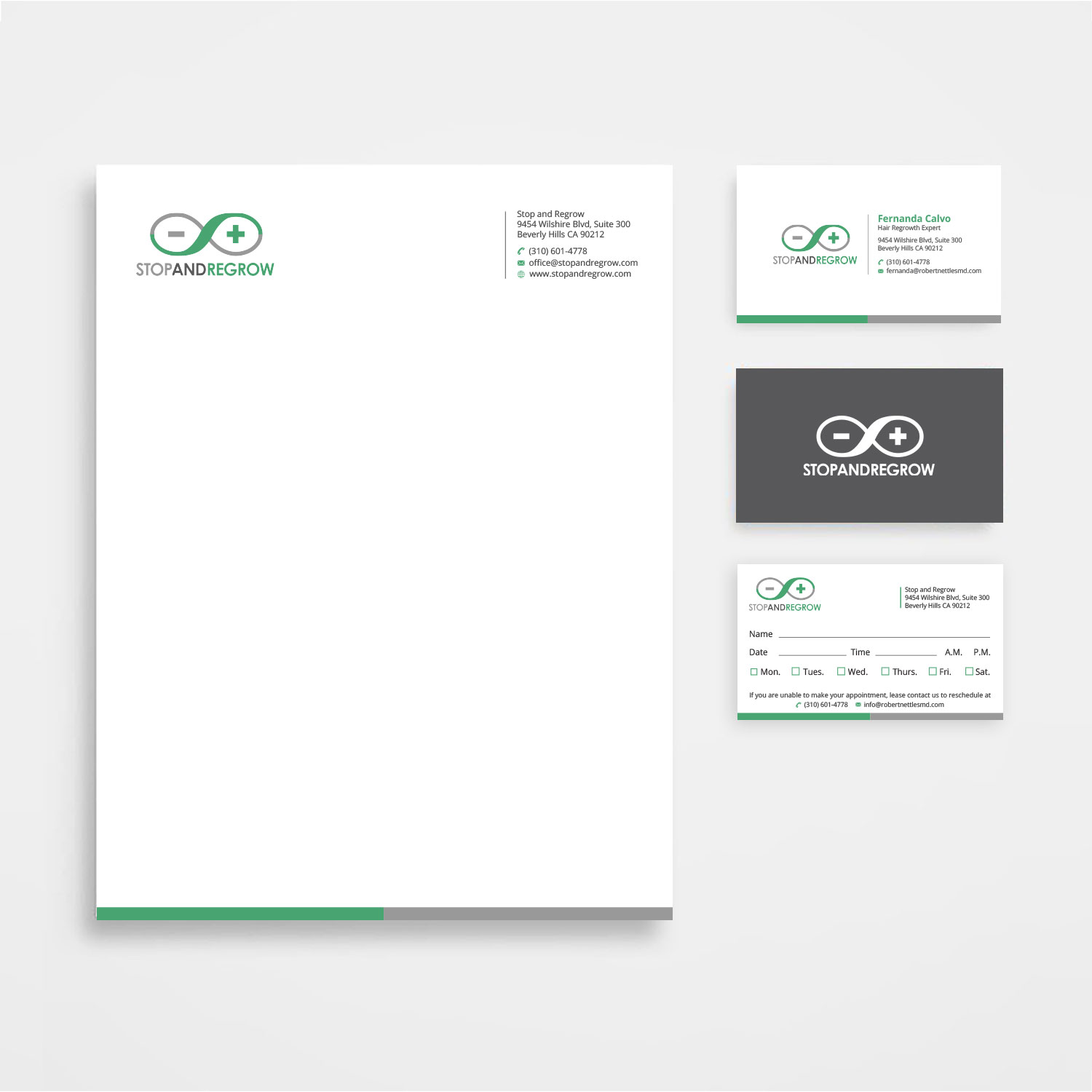 Stationery Design by Right_D for Stop and reGrow | Design #16573620