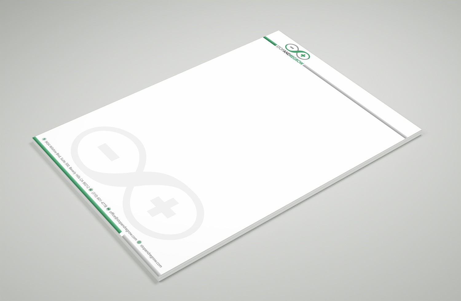 Stationery Design by Petter Goms for Stop and reGrow | Design #16623464