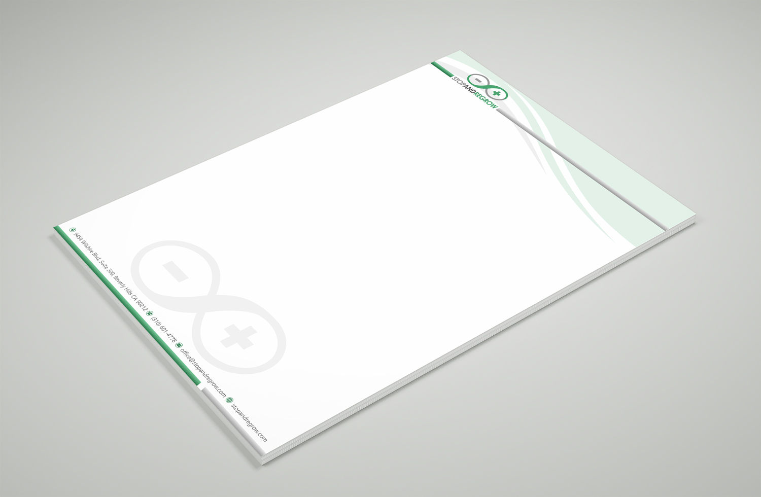 Stationery Design by Petter Goms for Stop and reGrow | Design #16623466