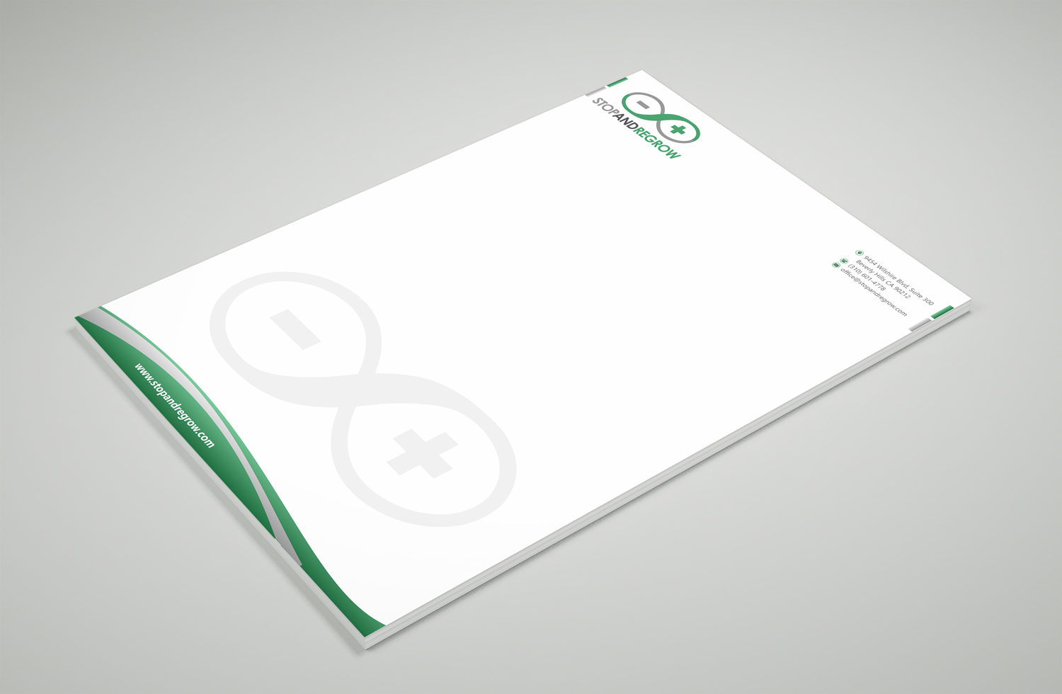 Stationery Design by Petter Goms for Stop and reGrow | Design #16623734