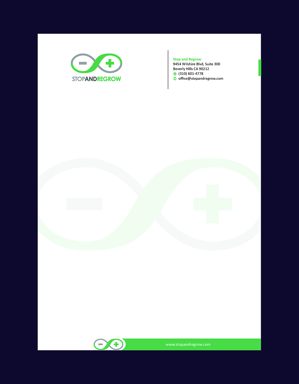 Stationery Design by NATURAL SRI for Stop and reGrow | Design #16574313