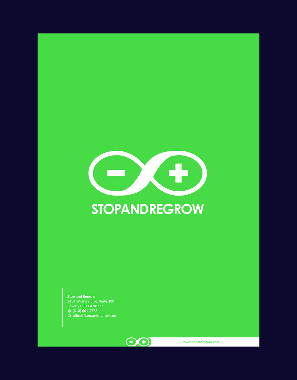 Stationery Design by NATURAL SRI for Stop and reGrow | Design #16574317