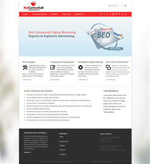 Diseño Wordpress por Roy para Red Cannonball | Diseño: #2664992
