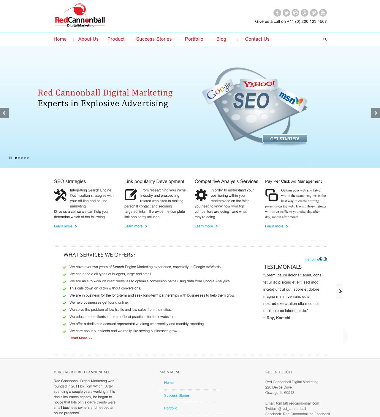 Design Wordpress par Roy pour Red Cannonball | Design #2670076