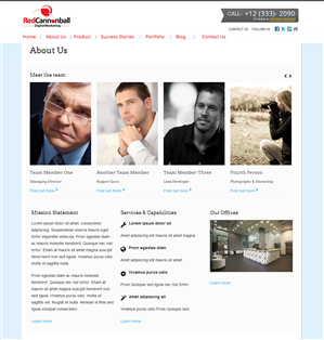 Diseño Wordpress por Roy para Red Cannonball | Diseño: #2691749