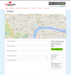 Diseño Wordpress por Roy para Red Cannonball | Diseño: #2691765
