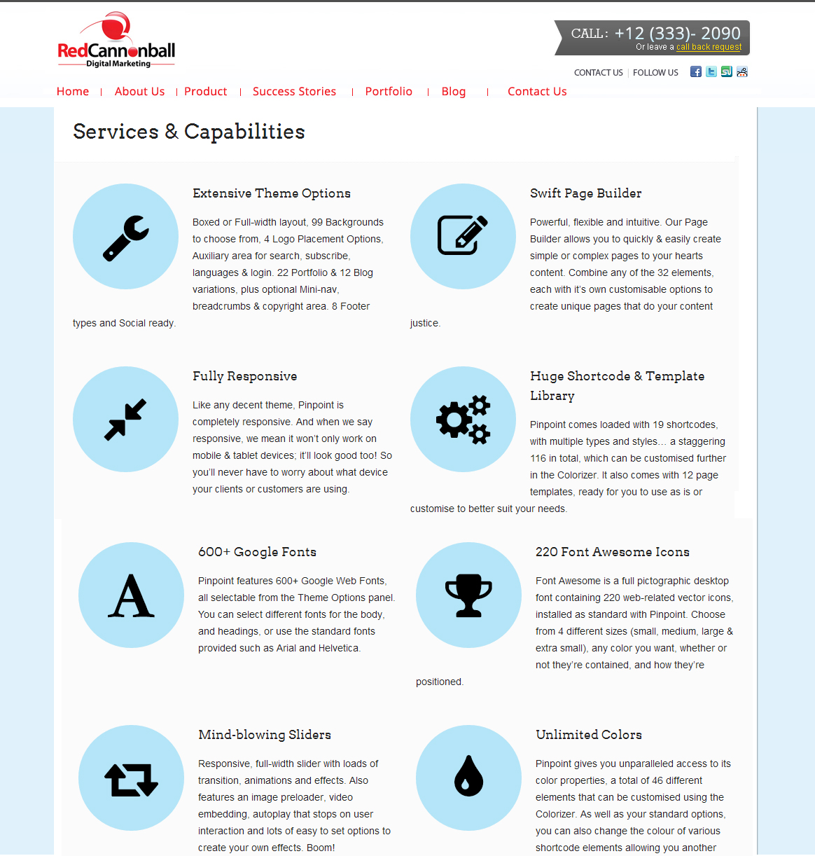 Wordpress Design by Roy for Red Cannonball | Design #2691777