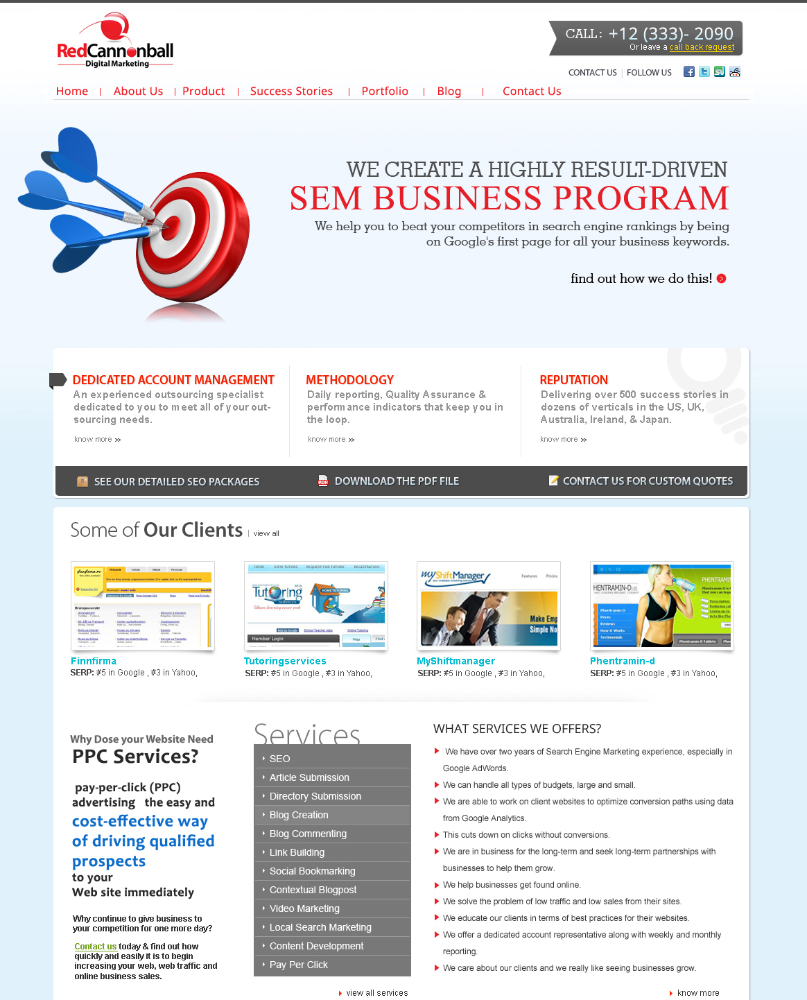 Wordpress Design by Roy for Red Cannonball | Design #2695008