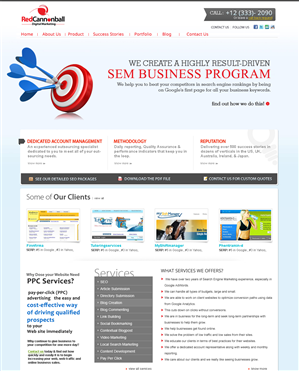 Diseño Wordpress por Roy para Red Cannonball | Diseño: #2695008