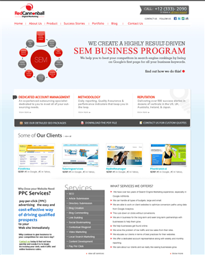 Diseño Wordpress por Roy para Red Cannonball | Diseño: #2695022
