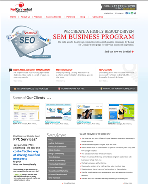 Diseño Wordpress por Roy para Red Cannonball | Diseño: #2695035