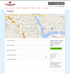 Diseño Wordpress por Roy para Red Cannonball | Diseño: #2695162