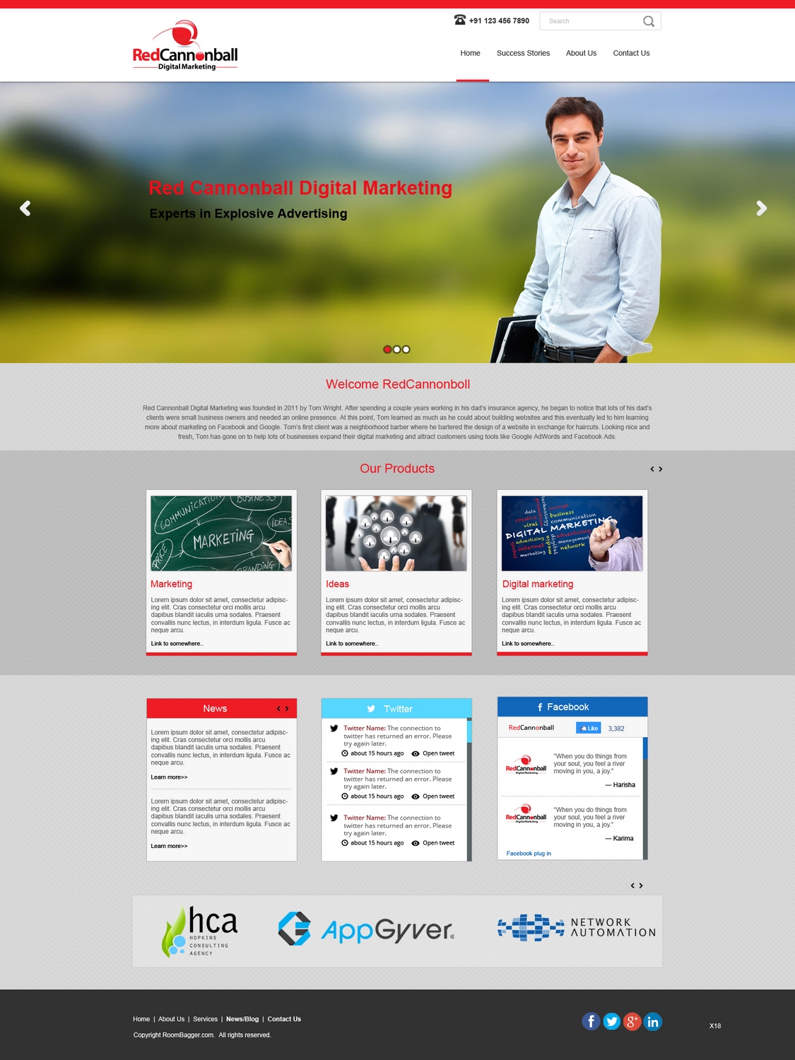 WordPress-Design von pb für Red Cannonball | Design #2669376
