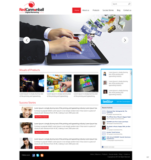 Diseño Wordpress por pb para Red Cannonball | Diseño: #2673715